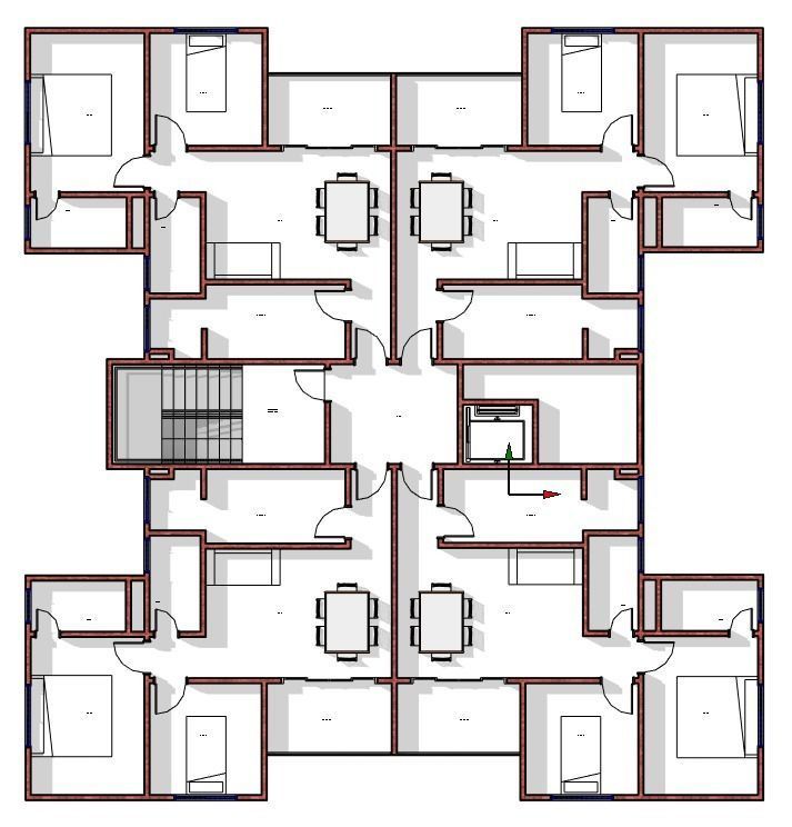 Architectural and hydrosanitary  - Arquitetura e hidros REVIT  3D model_17