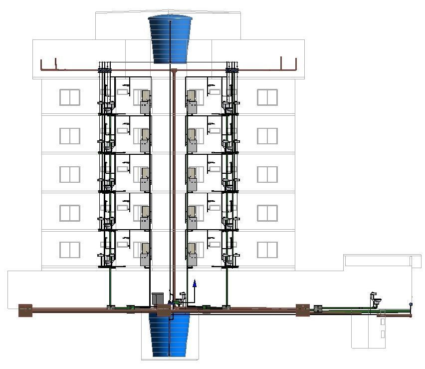 Architectural and hydrosanitary  - Arquitetura e hidros REVIT  3D model_11