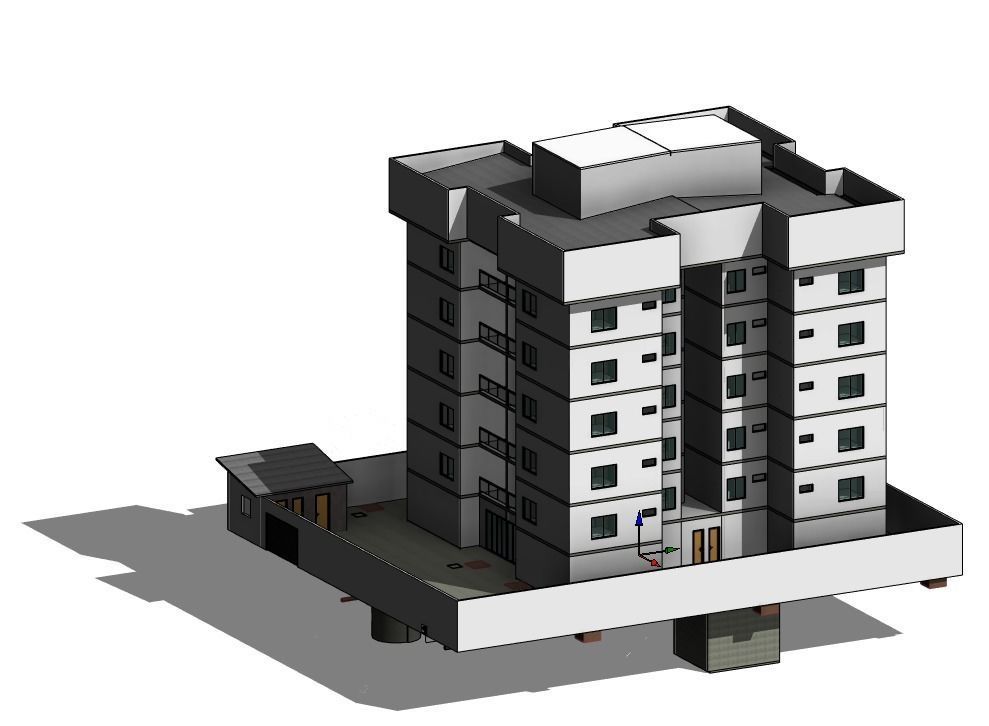 Architectural and hydrosanitary  - Arquitetura e hidros REVIT  3D model_2
