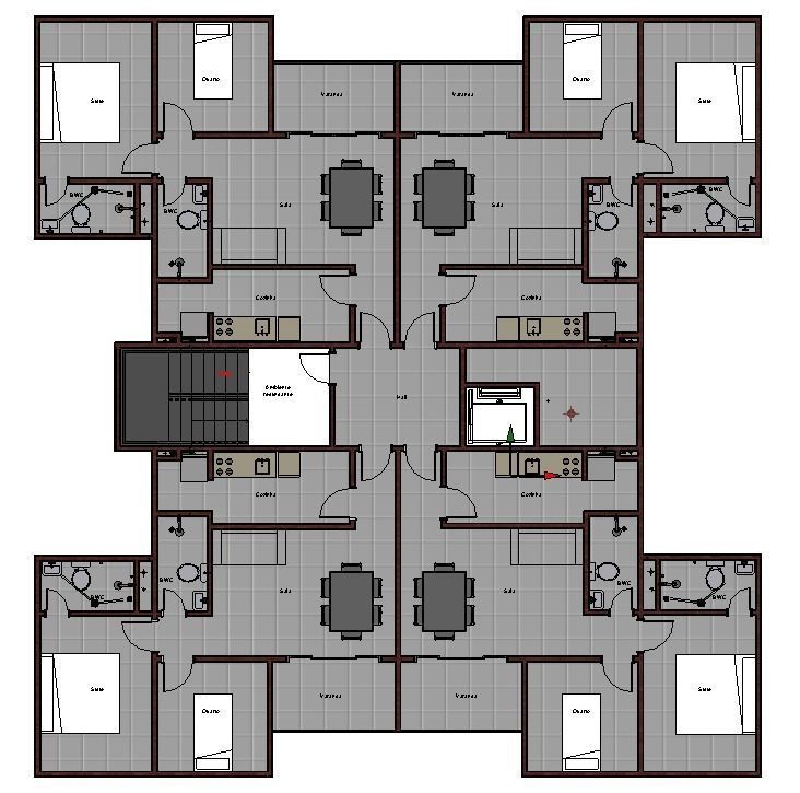 Architectural and hydrosanitary  - Arquitetura e hidros REVIT  3D model_16