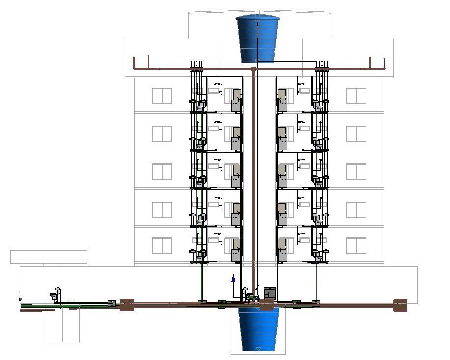 Architectural and hydrosanitary  - Arquitetura e hidros REVIT  3D model_13