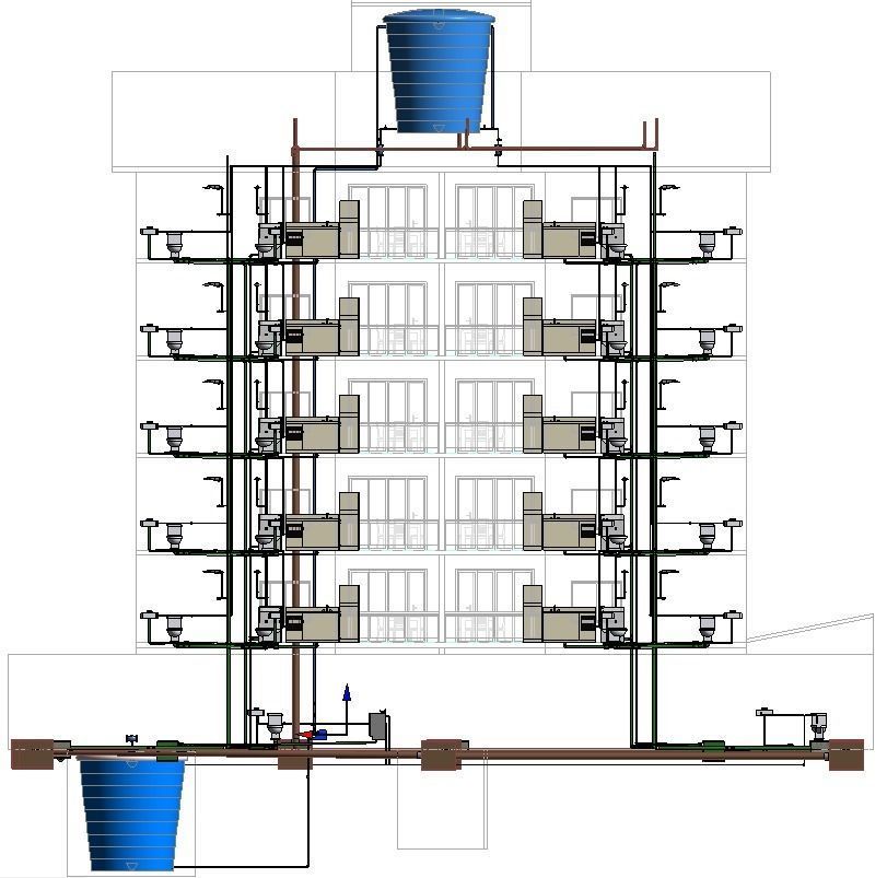 Architectural and hydrosanitary  - Arquitetura e hidros REVIT  3D model_15