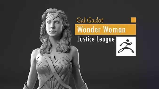 Gal Gadot - Wonder Woman - Justice League 3D print model