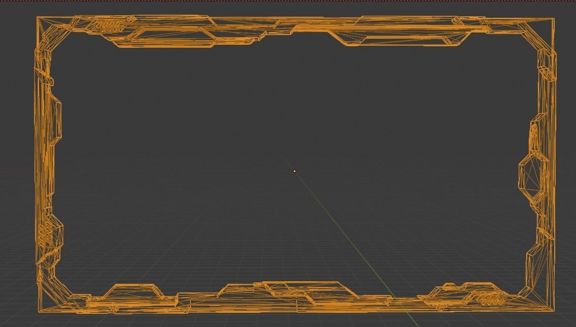 Old Y2J Frame Low-poly 3D model_5