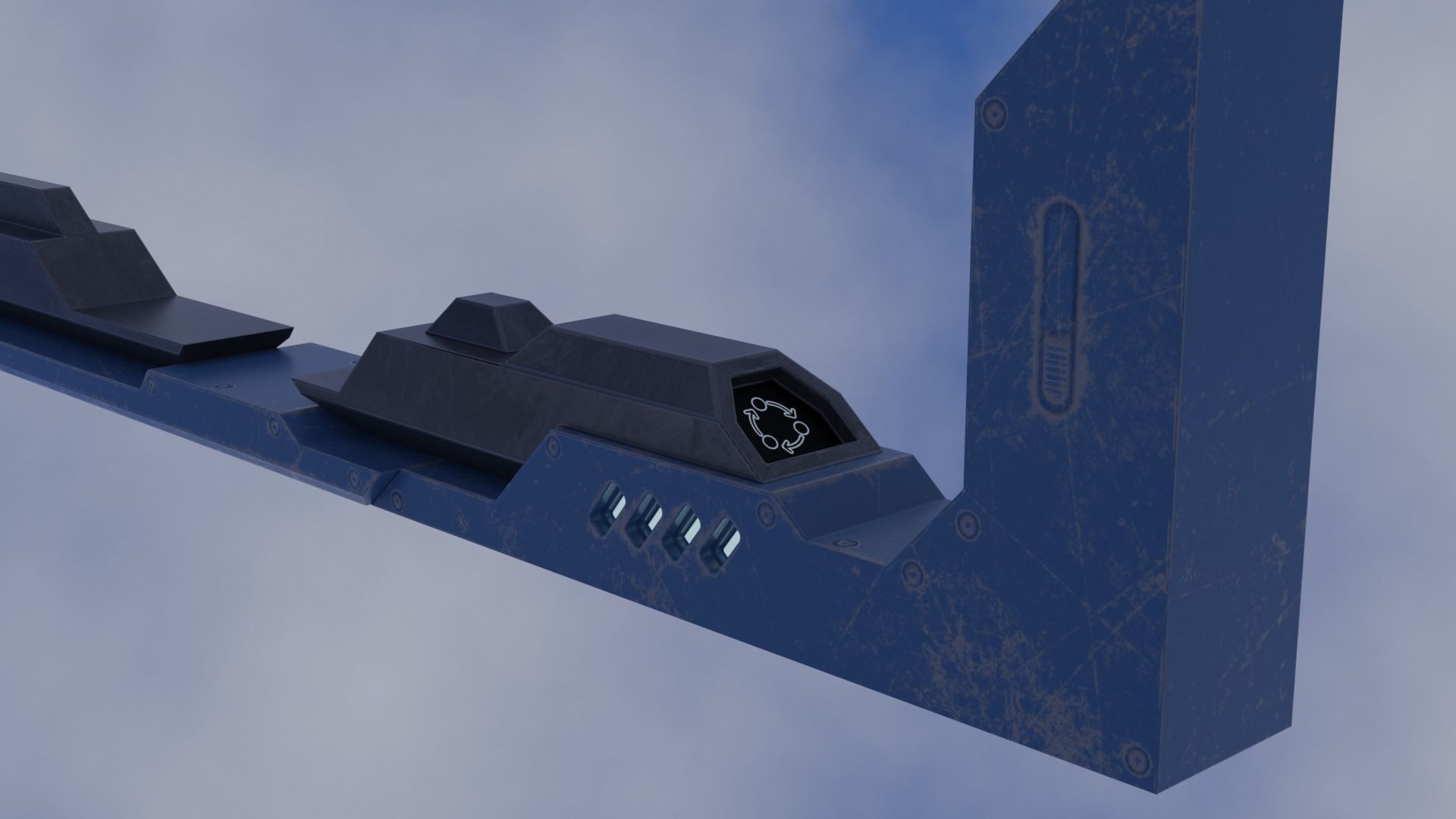 Old Y2J Frame Low-poly 3D model_7