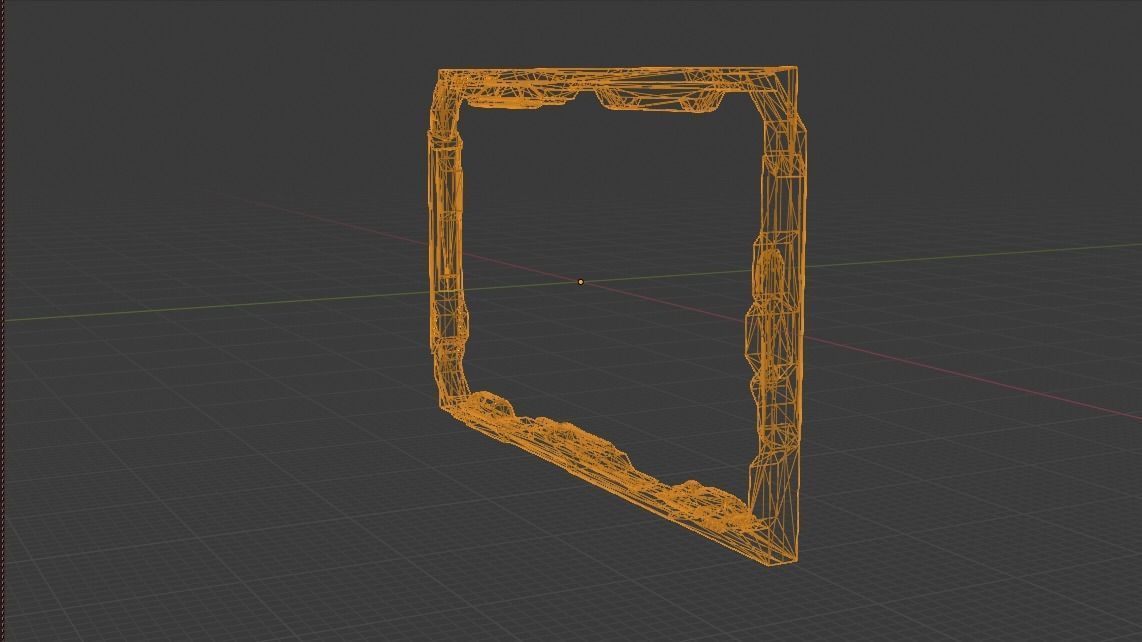 Old Y2J Frame Low-poly 3D model_6