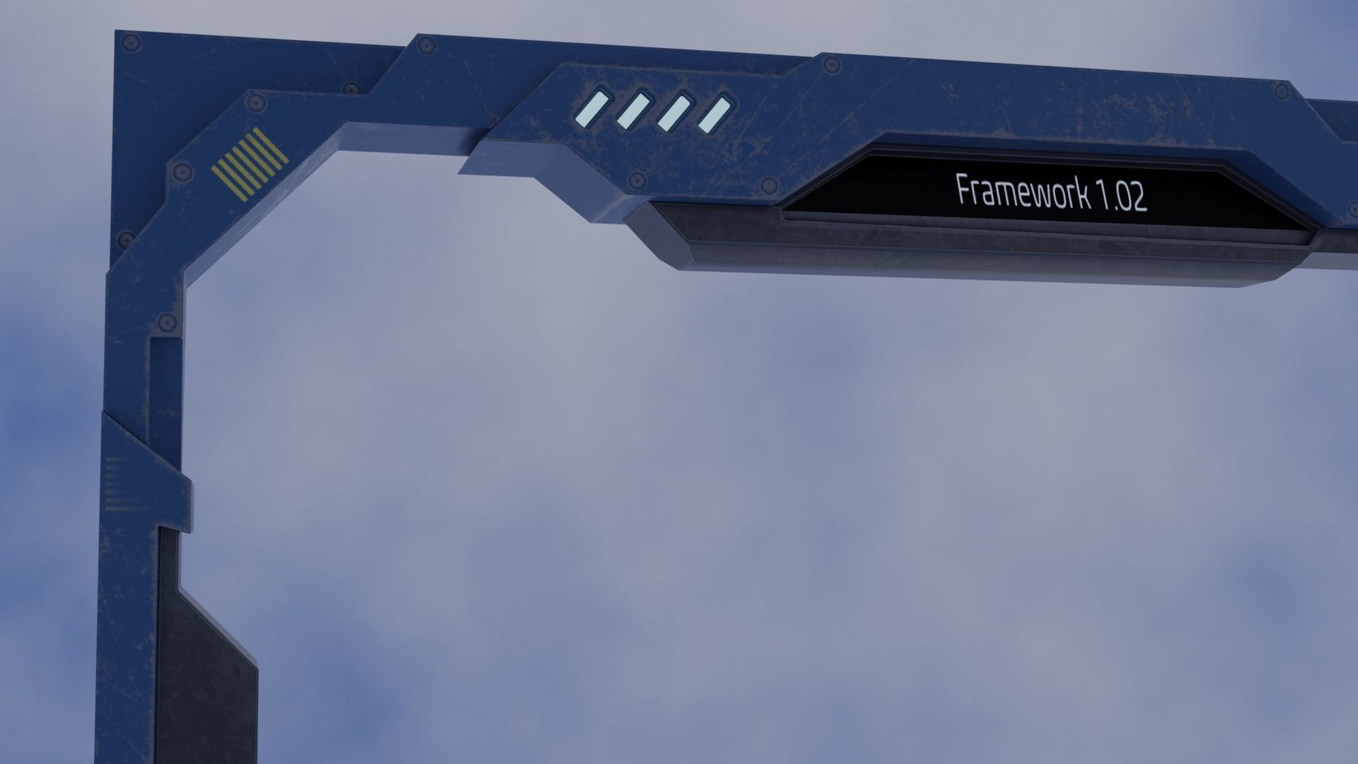 Old Y2J Frame Low-poly 3D model_4