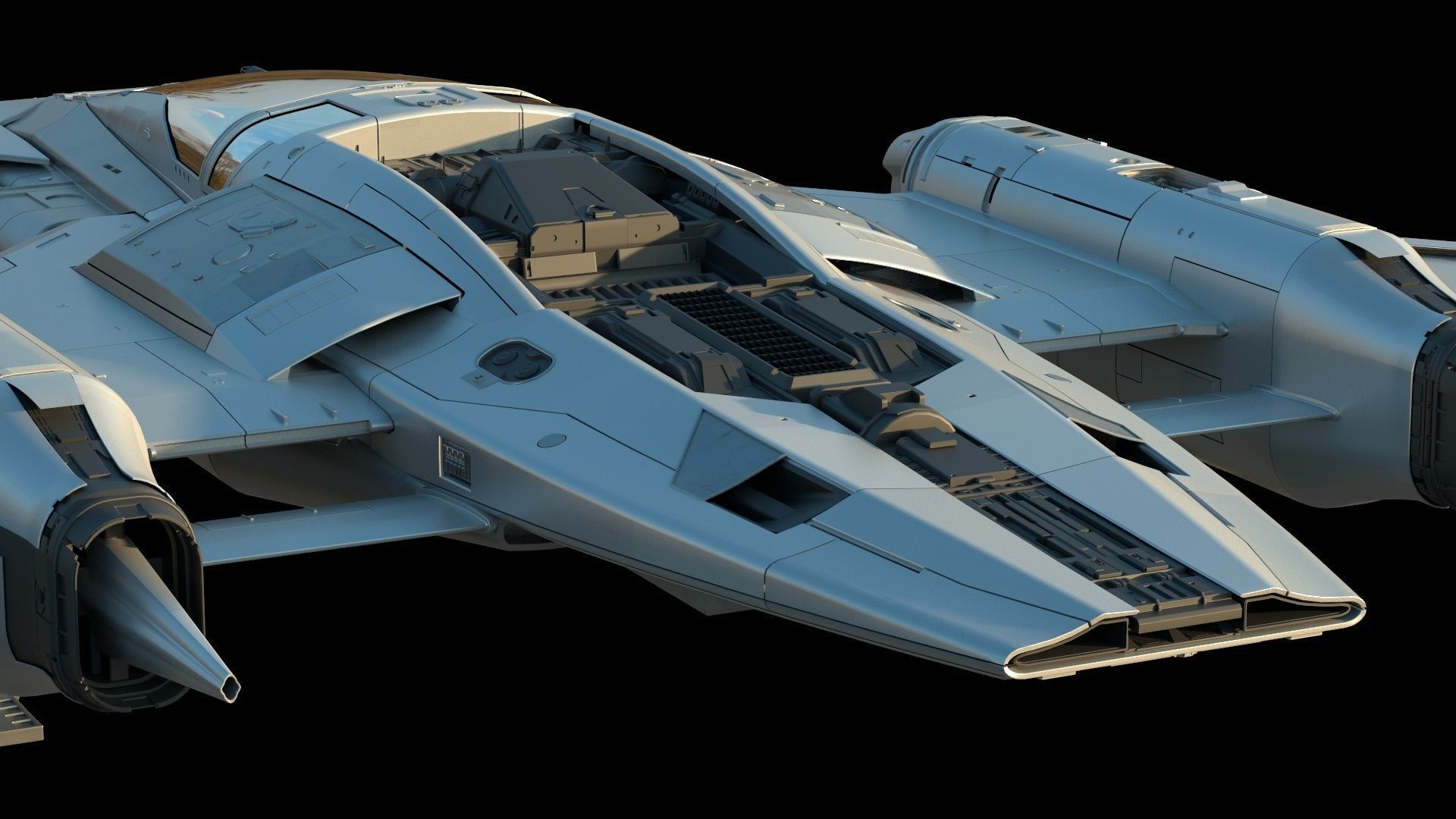 Star Wars x Porsche Tri-Wing S-91x Pegasus Starfighter 3D model_14