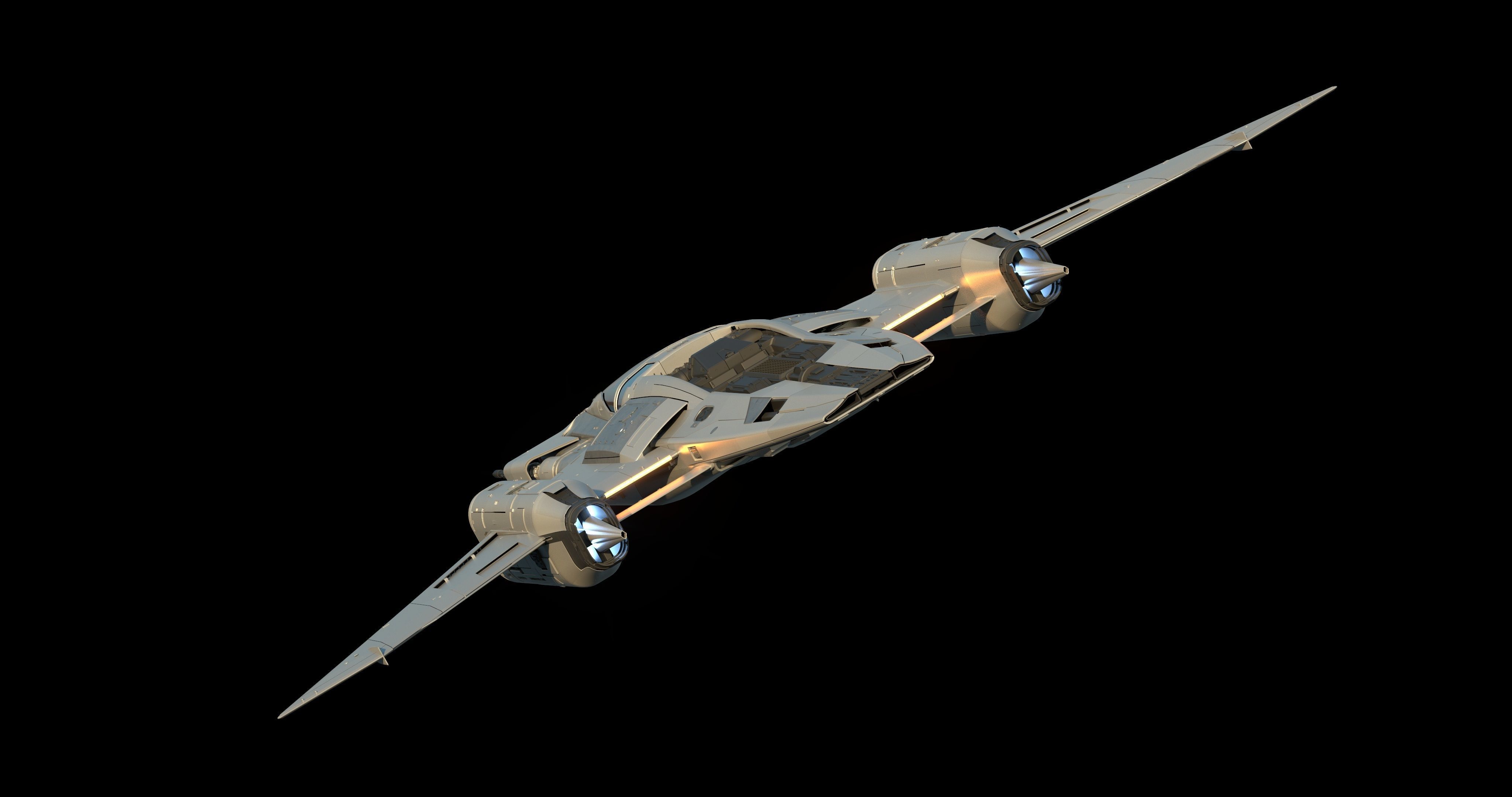 Star Wars x Porsche Tri-Wing S-91x Pegasus Starfighter 3D model_11