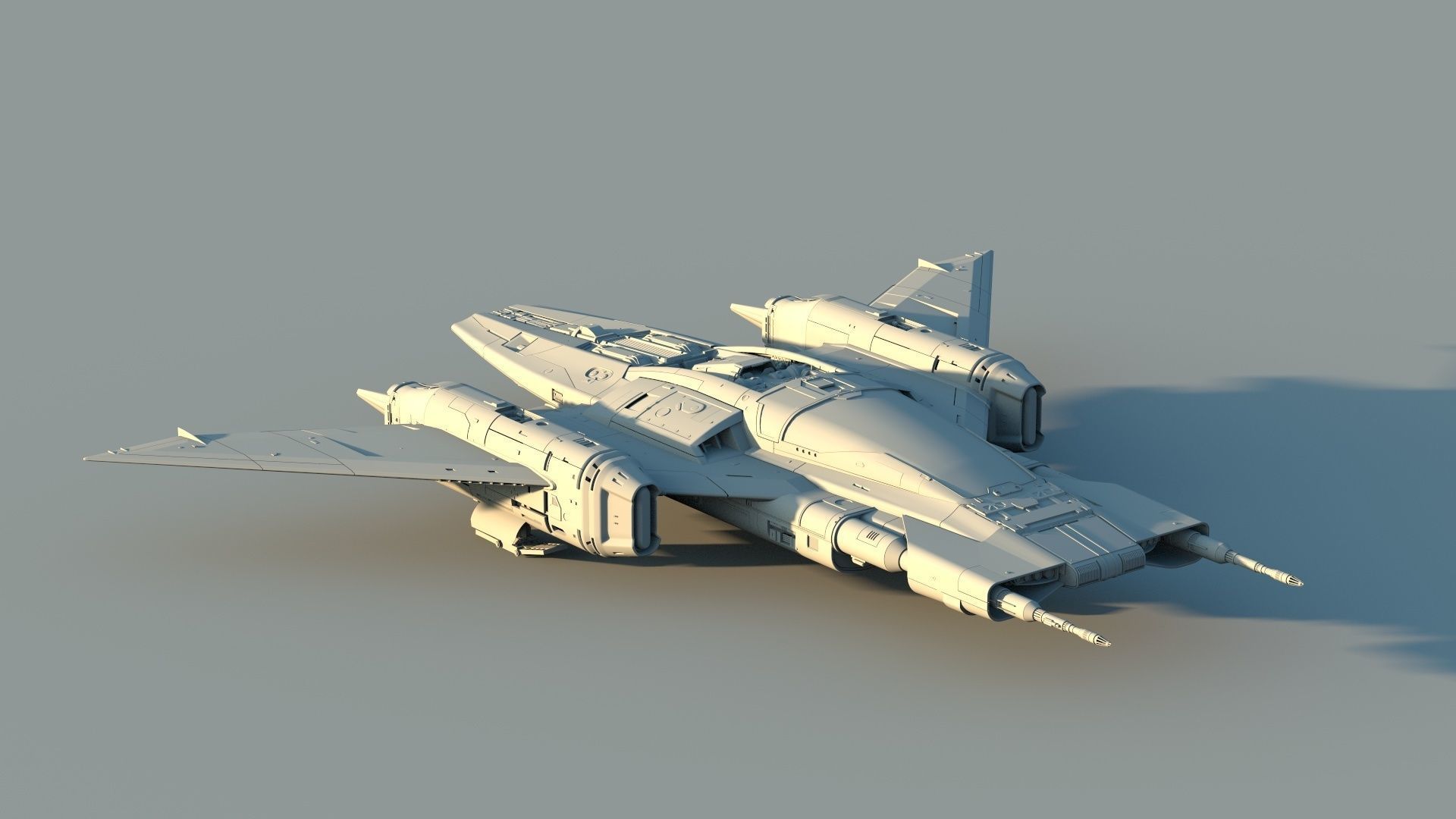 Star Wars x Porsche Tri-Wing S-91x Pegasus Starfighter 3D model_18