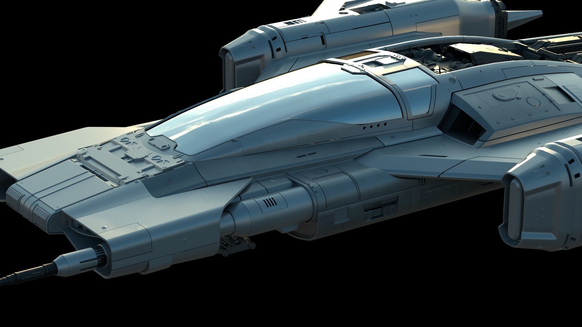 Star Wars x Porsche Tri-Wing S-91x Pegasus Starfighter 3D model_13