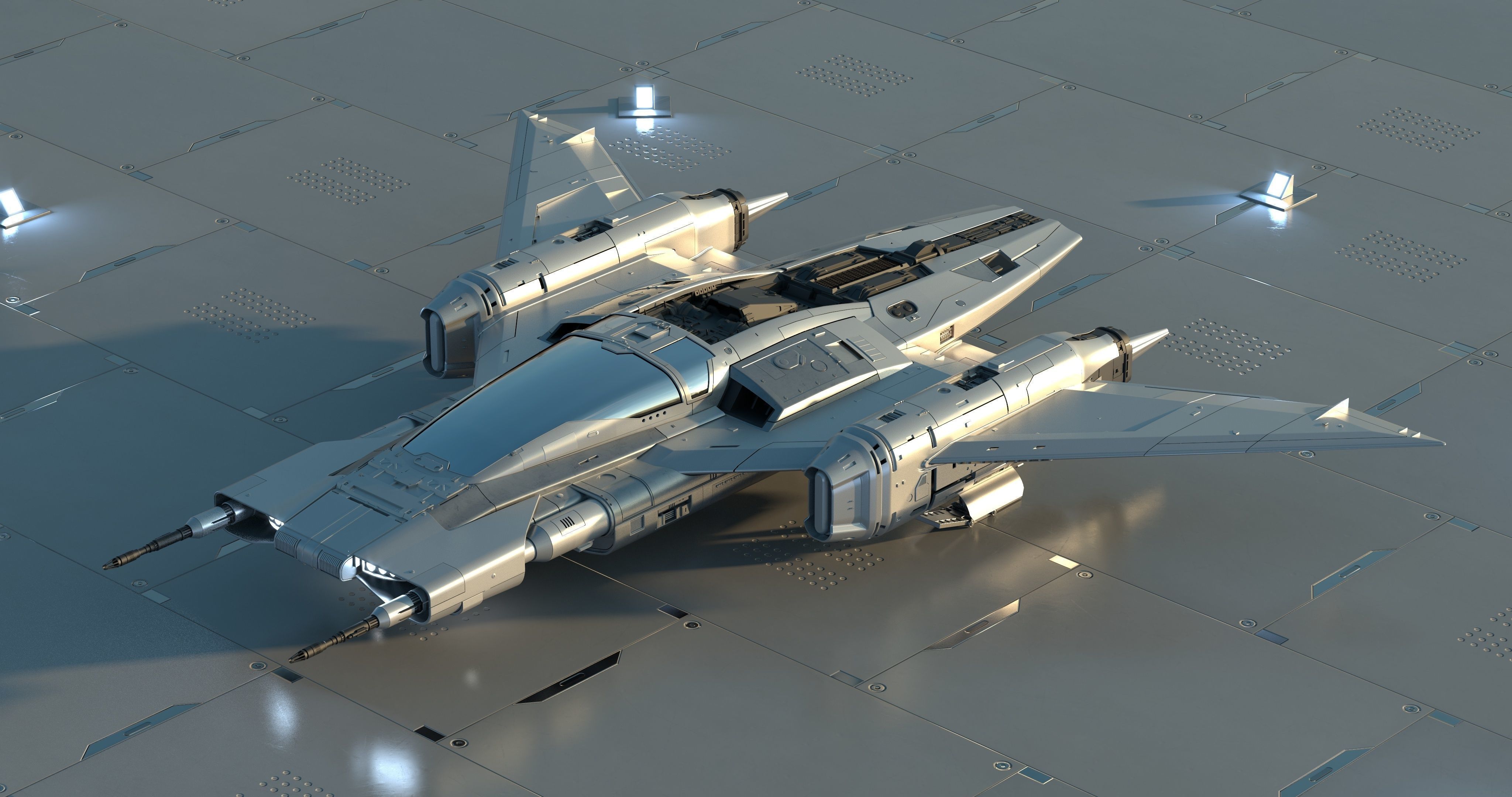 Star Wars x Porsche Tri-Wing S-91x Pegasus Starfighter 3D model_4