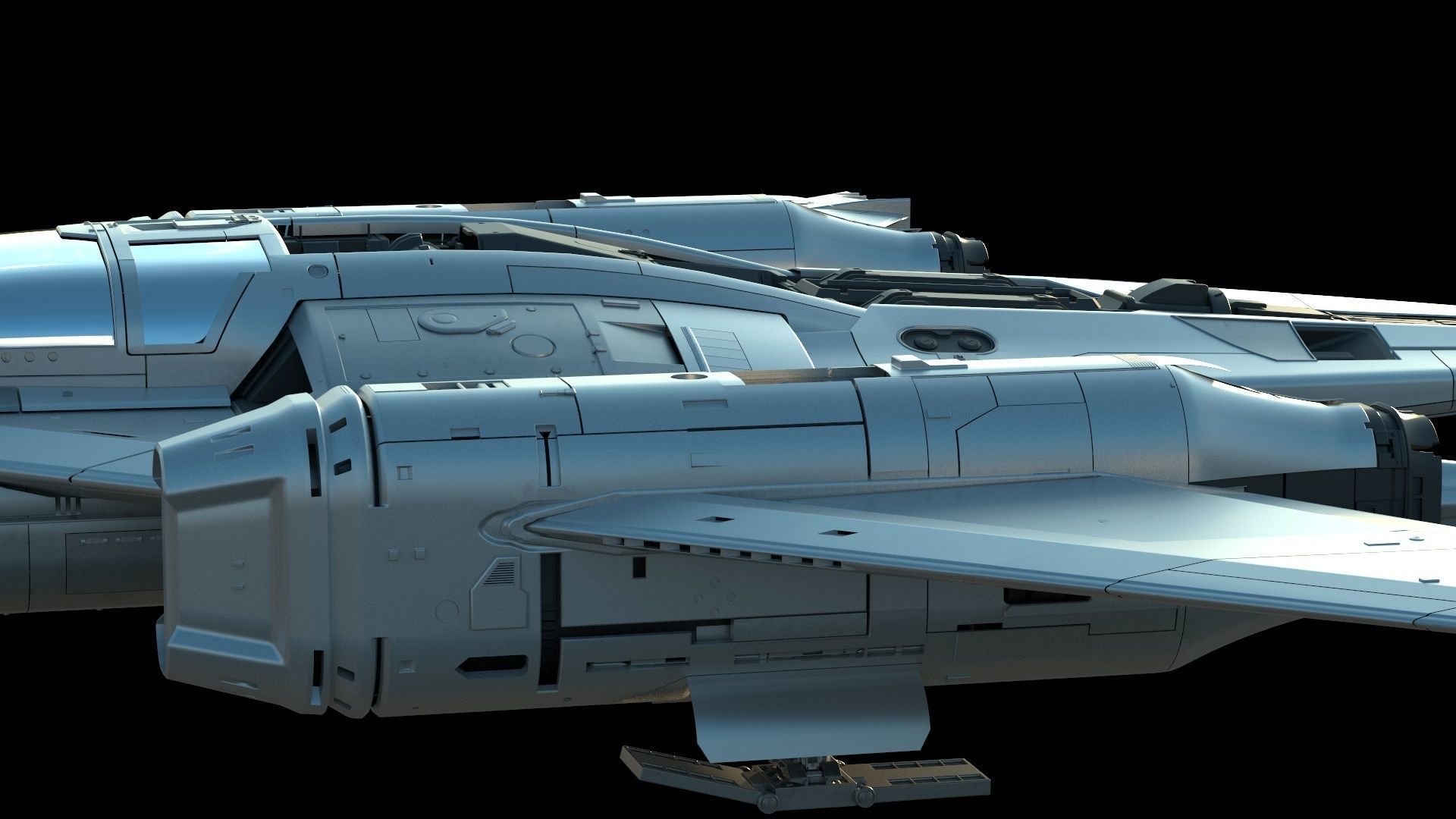 Star Wars x Porsche Tri-Wing S-91x Pegasus Starfighter 3D model_17