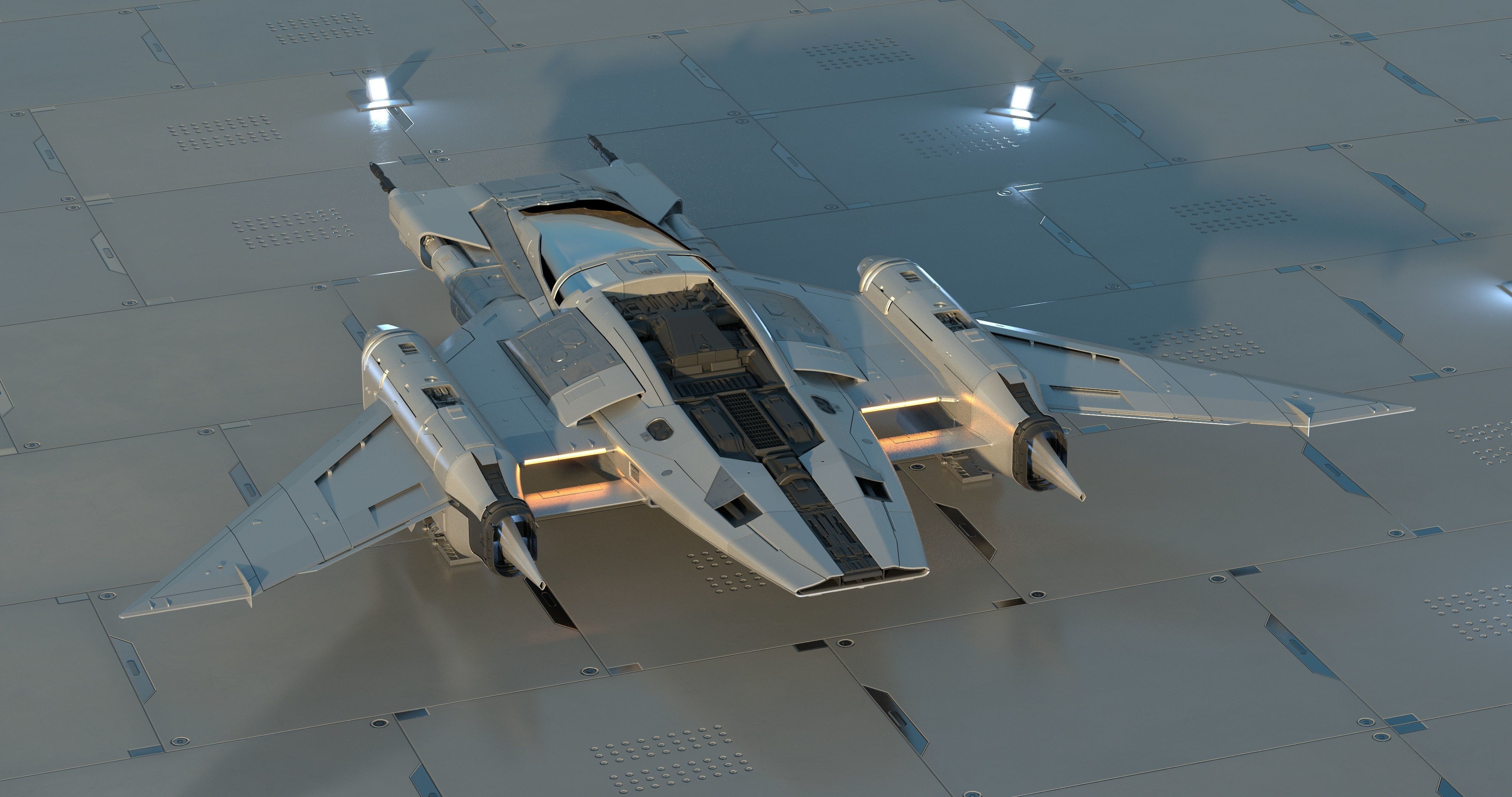 Star Wars x Porsche Tri-Wing S-91x Pegasus Starfighter 3D model_5