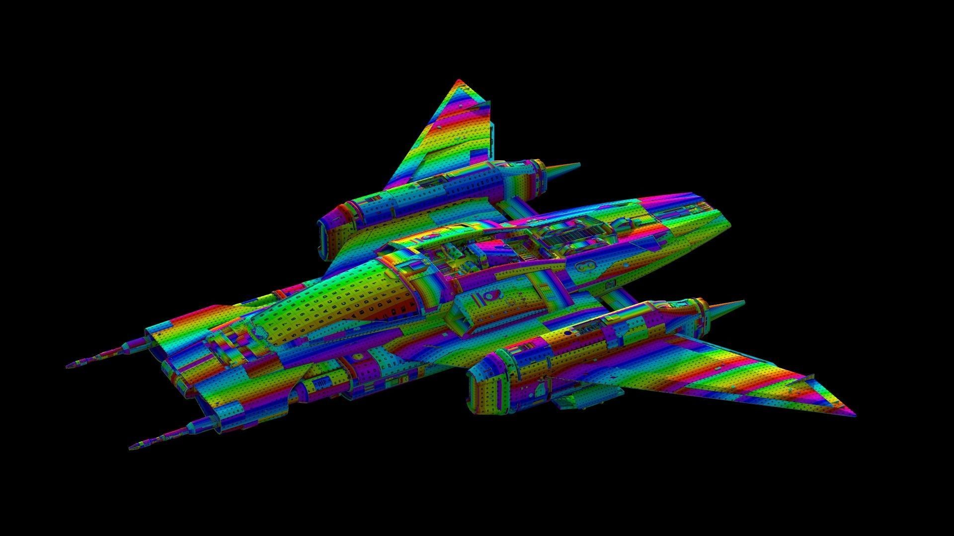 Star Wars x Porsche Tri-Wing S-91x Pegasus Starfighter 3D model_21