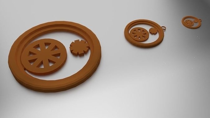 Glass Coaster Tyche and Pendant 3D print model