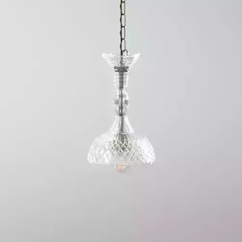 Vintage English Crystal Pendant 1920s