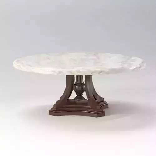 St James Marble Round Dining Table