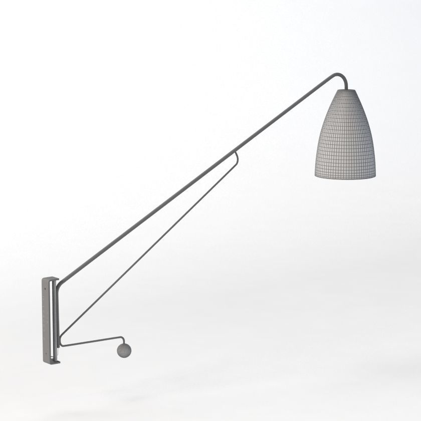 Potence Style Otis Lamp 3D model_1