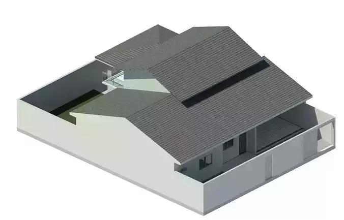 Residencia unifamiliar - Single family residence- REVIT NATIVO
