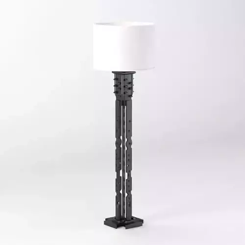 Nevelson Style Assemblage Floor Lamp 3D model