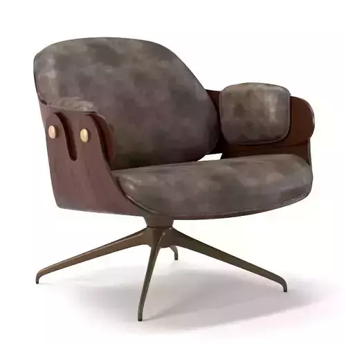 Low Lounger Swivel Armchair