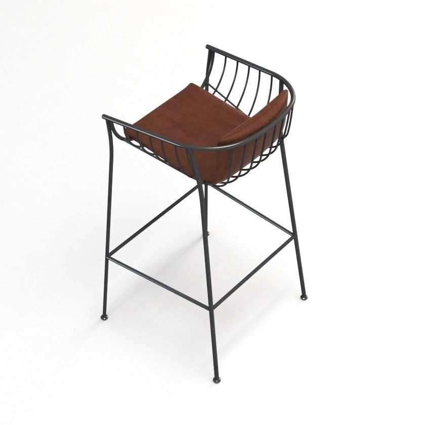 Jeanette Stool 3D model_2