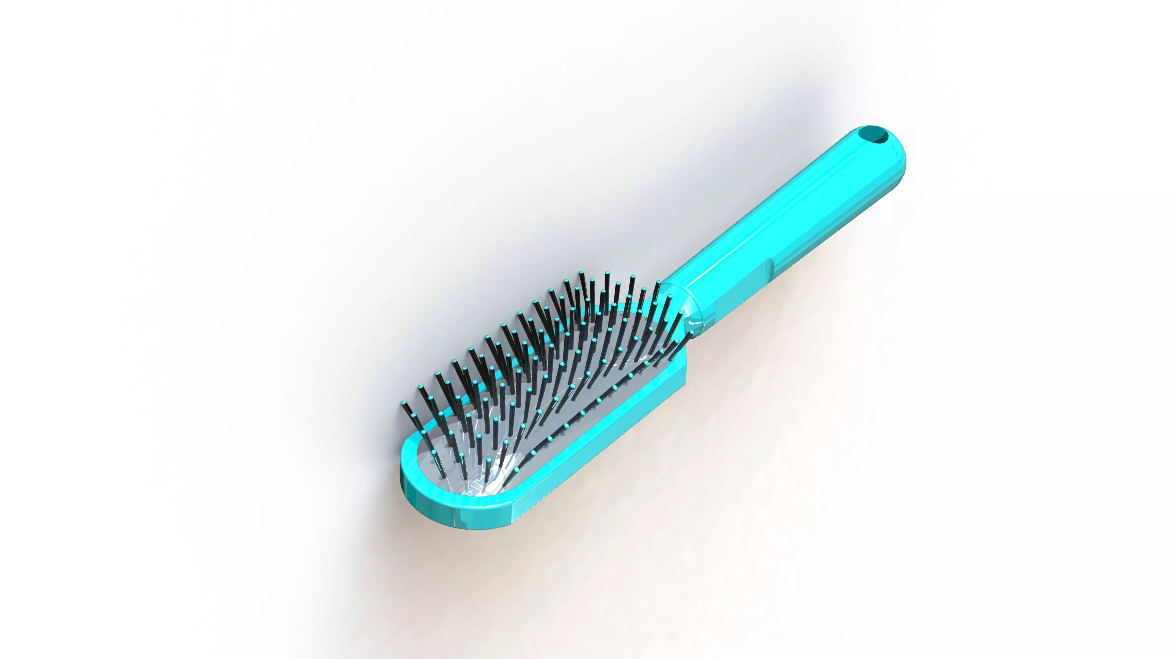 Comb Hair - SolidWorks 3D model_0
