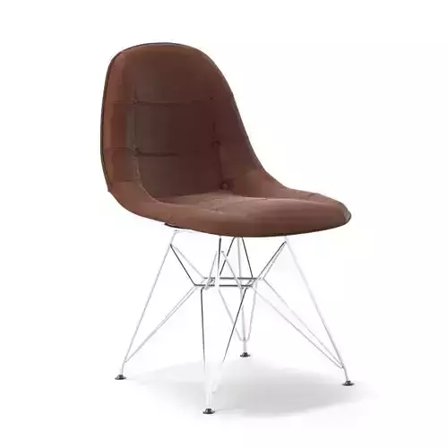Cadeira estofada Eames Botone