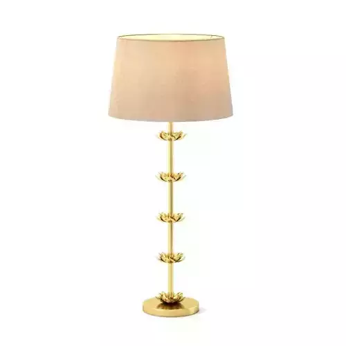 Brass Five Lotus Floor Lamp