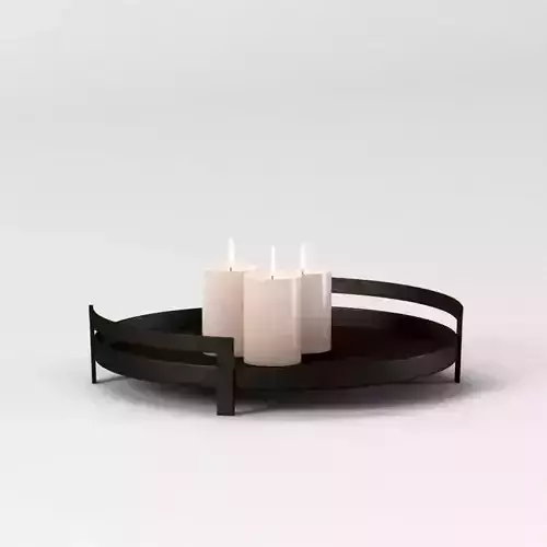Barrett Cast Candle Trays