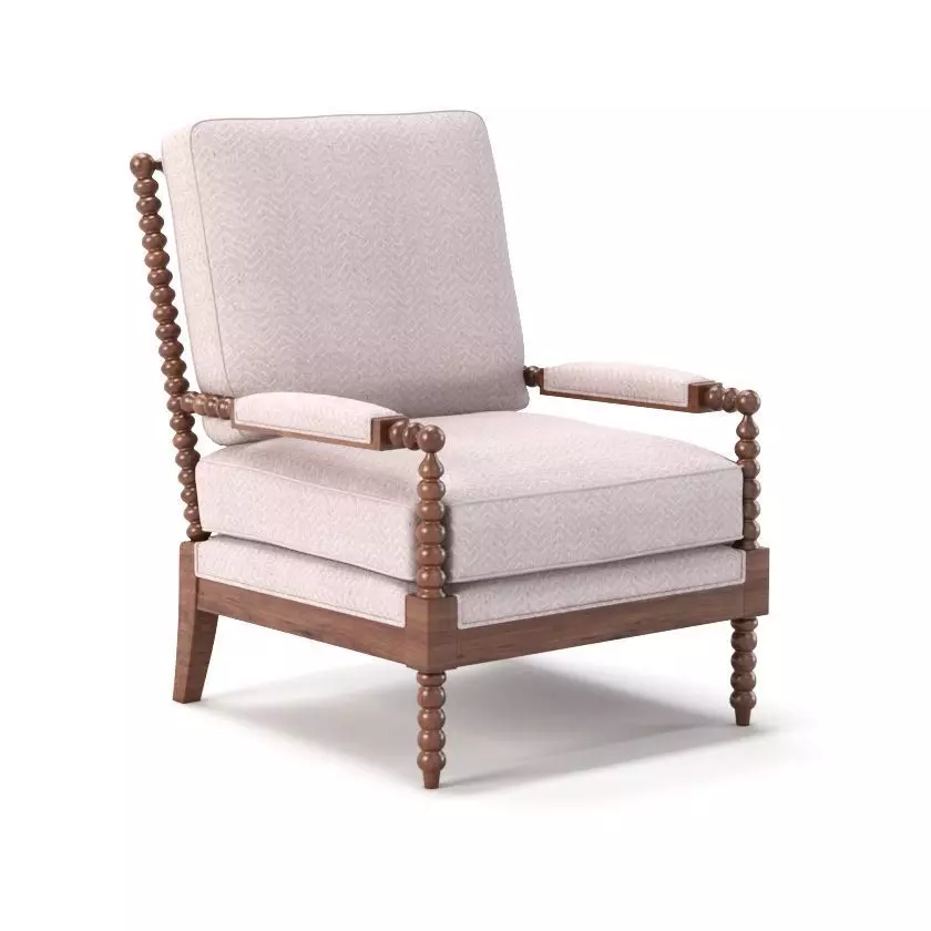Bankwood Spindle Chair 3D model