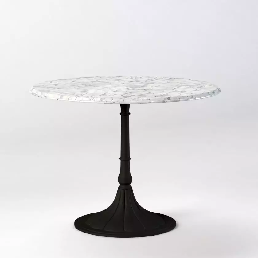 20th C Chrysanthemum Brasserie Table 3D model_0