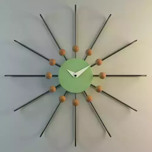sunburst clock