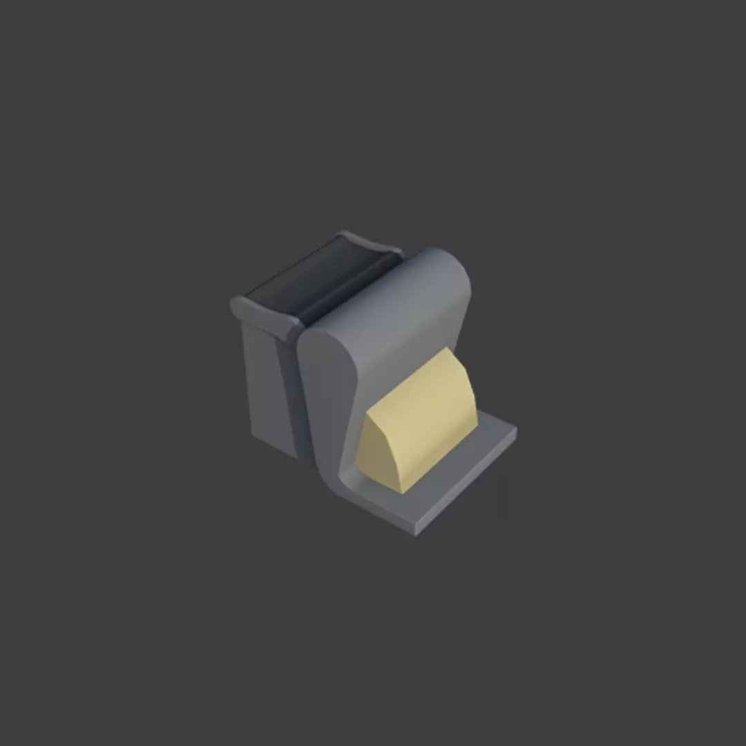Type Writer Free low-poly 3D model_0
