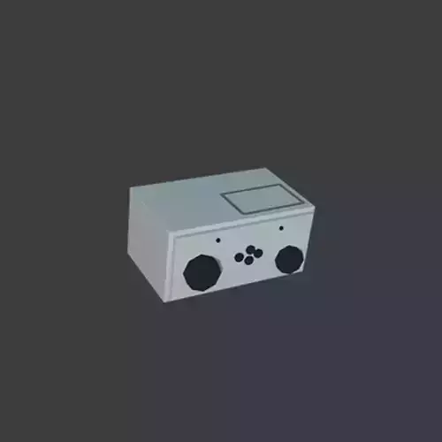 Radio game console Free low-poly 3D model