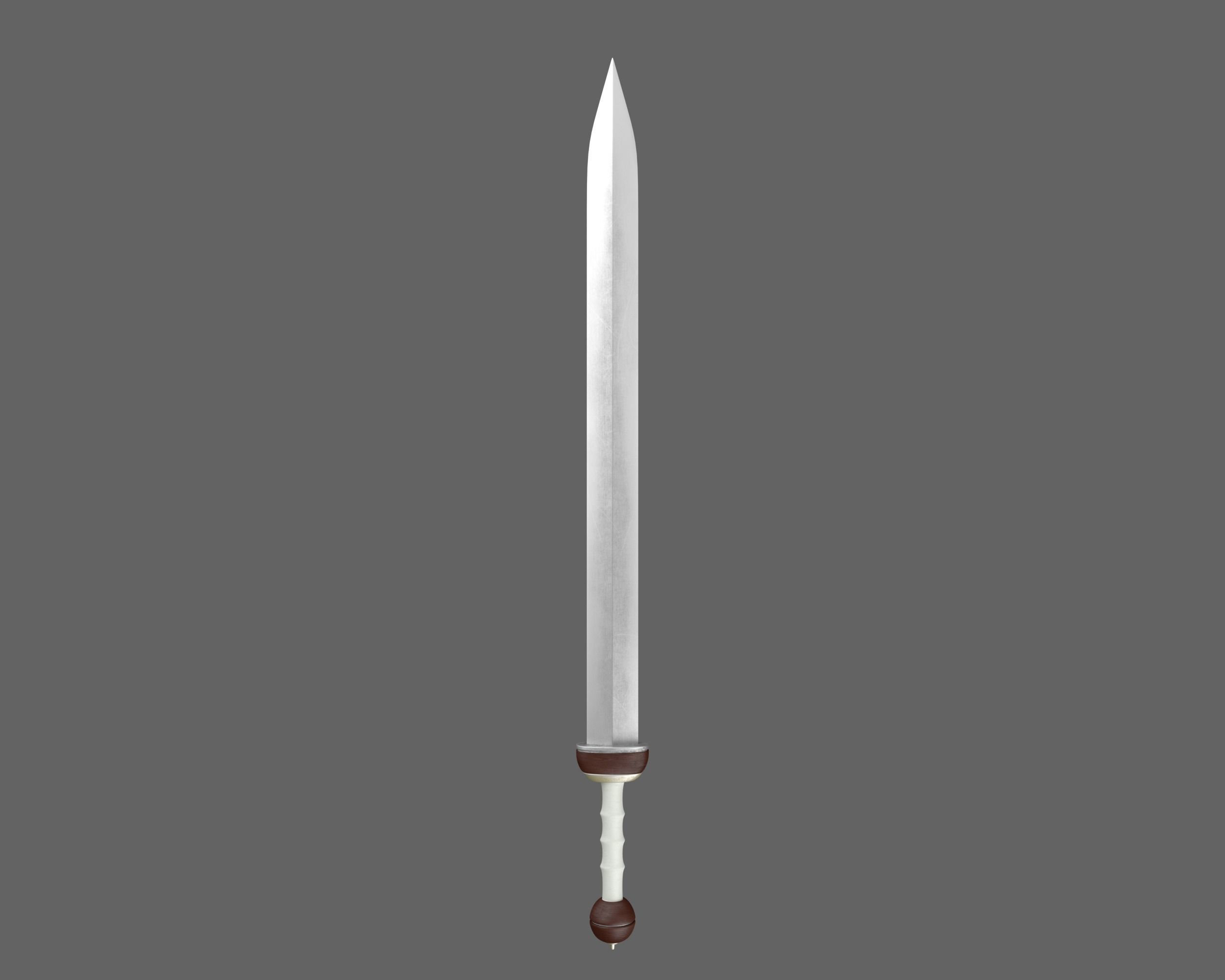Ancient Roman Gladius Low-poly 3D model_5
