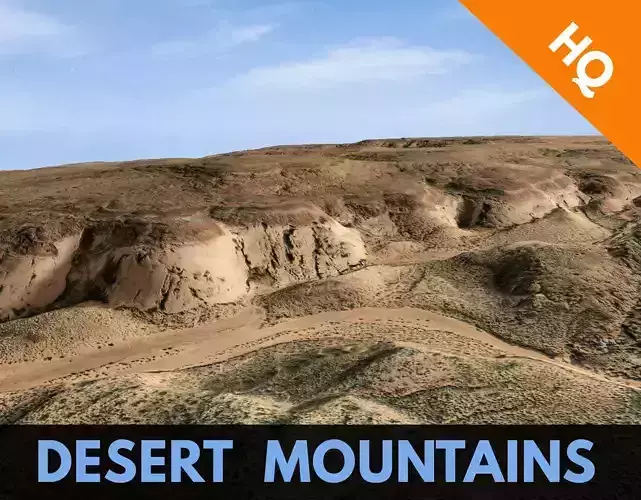 Desert Terrain Surface Landscape Environment PBR 19 Low-poly 3D model