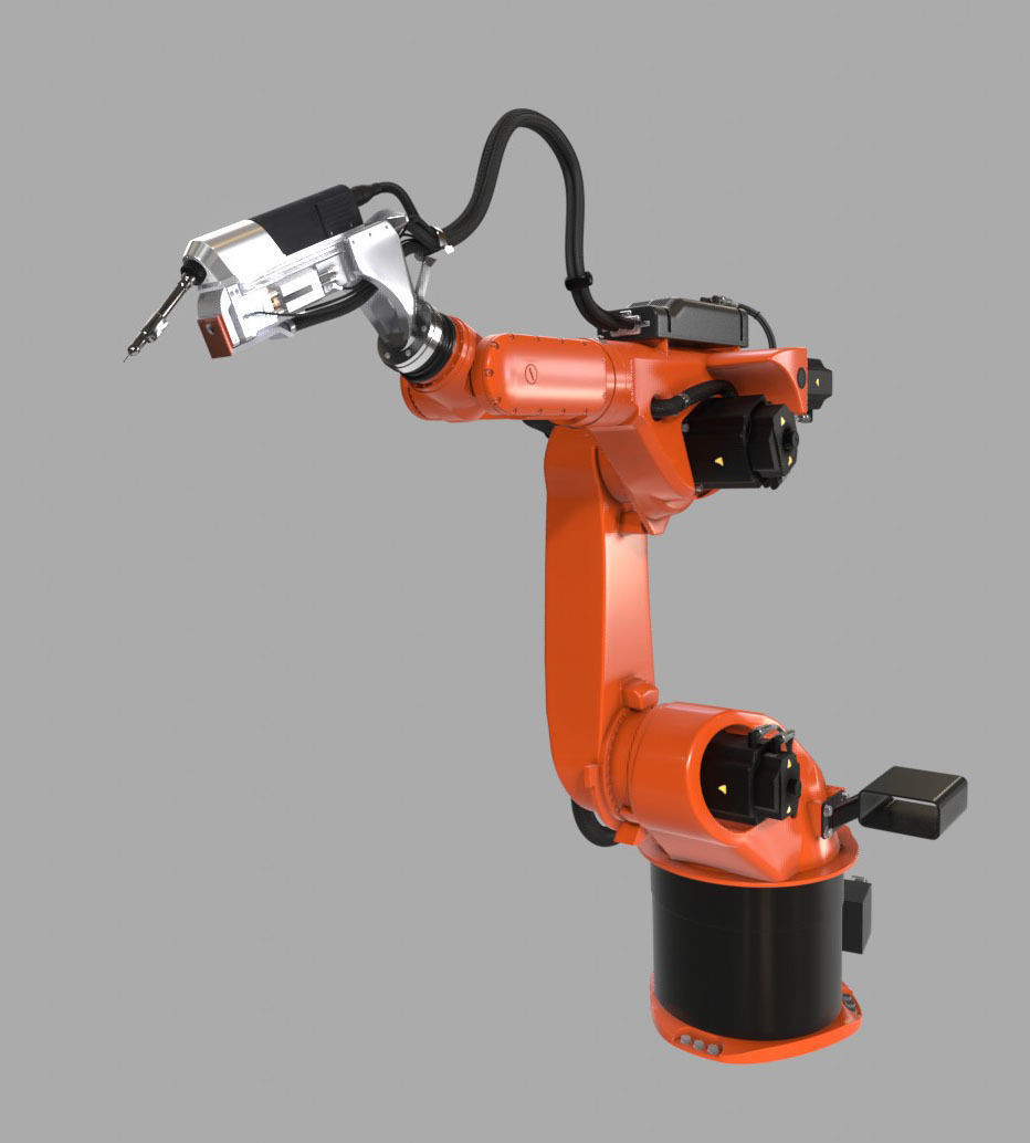 KUKA Hybrid Laser welding Robot IK and FK 3D model_3