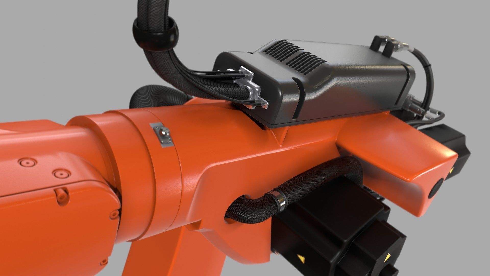 KUKA Hybrid Laser welding Robot IK and FK 3D model_4