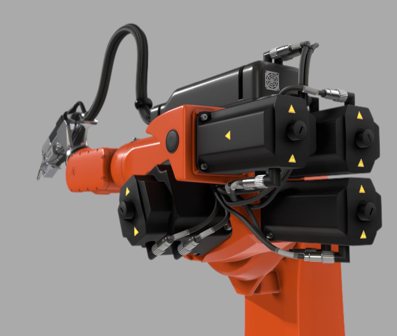KUKA Hybrid Laser welding Robot IK and FK 3D model_5