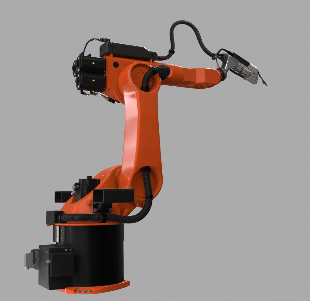 KUKA Hybrid Laser welding Robot IK and FK 3D model_8