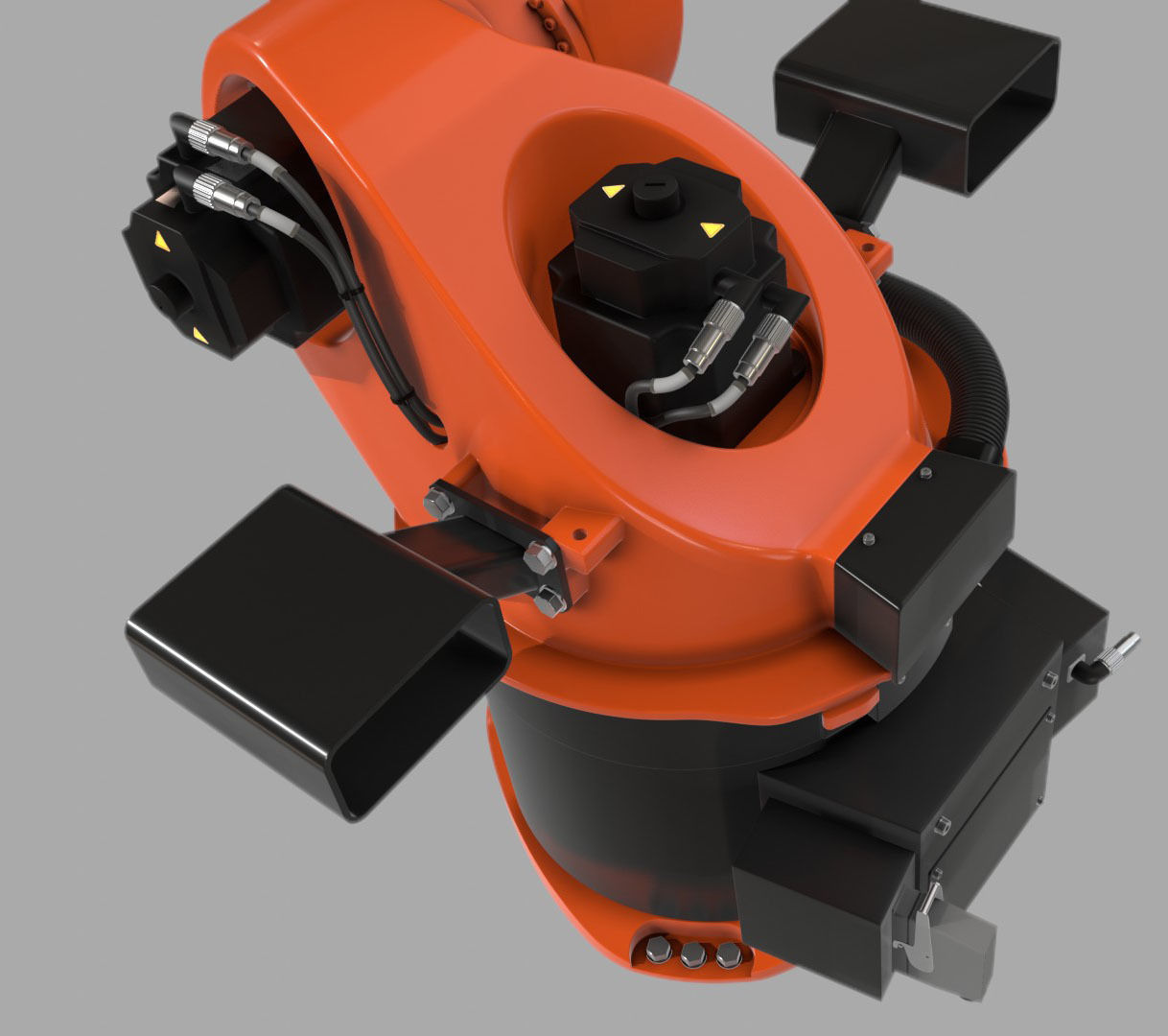 KUKA Hybrid Laser welding Robot IK and FK 3D model_6