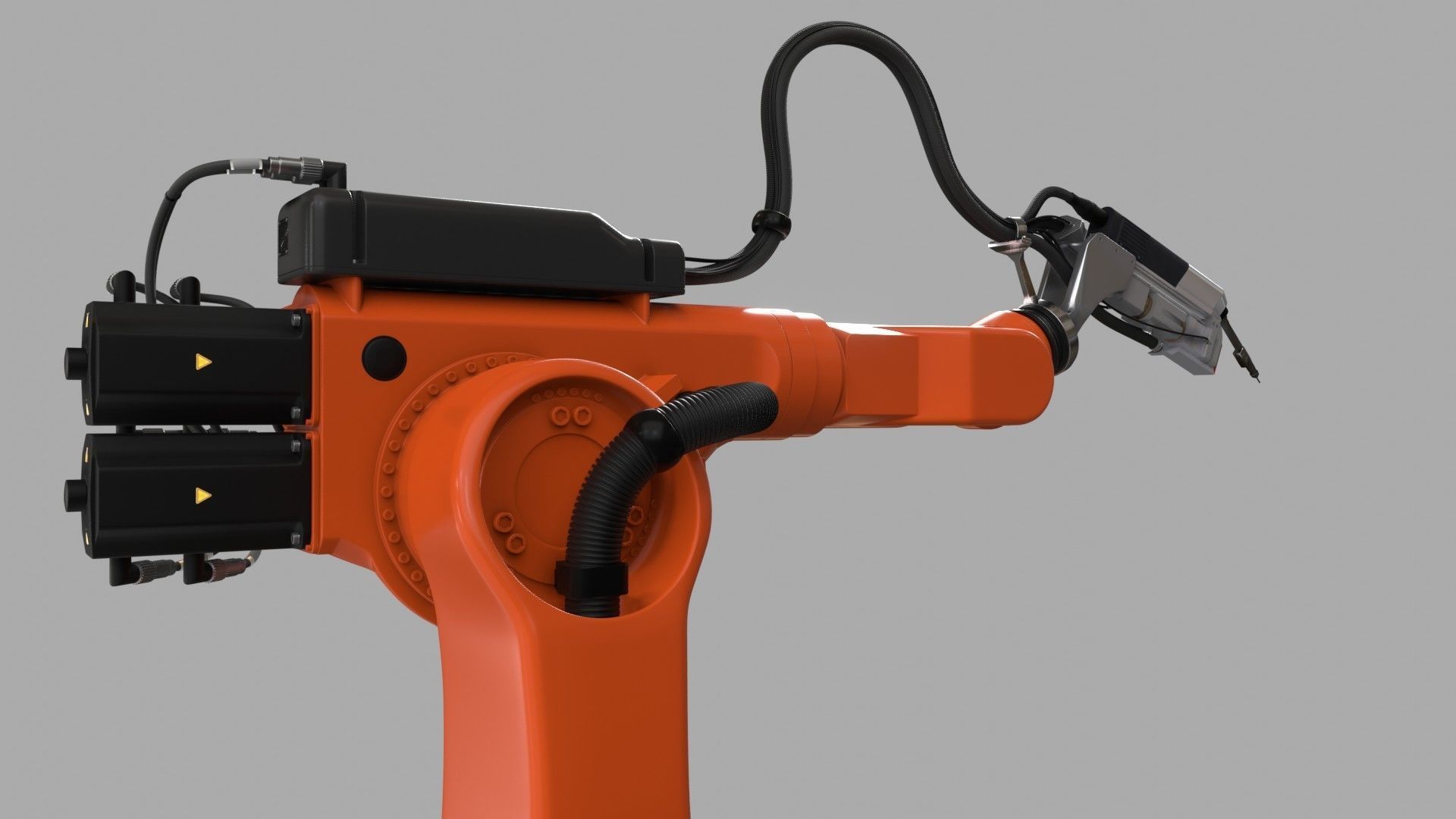 KUKA Hybrid Laser welding Robot IK and FK 3D model_7