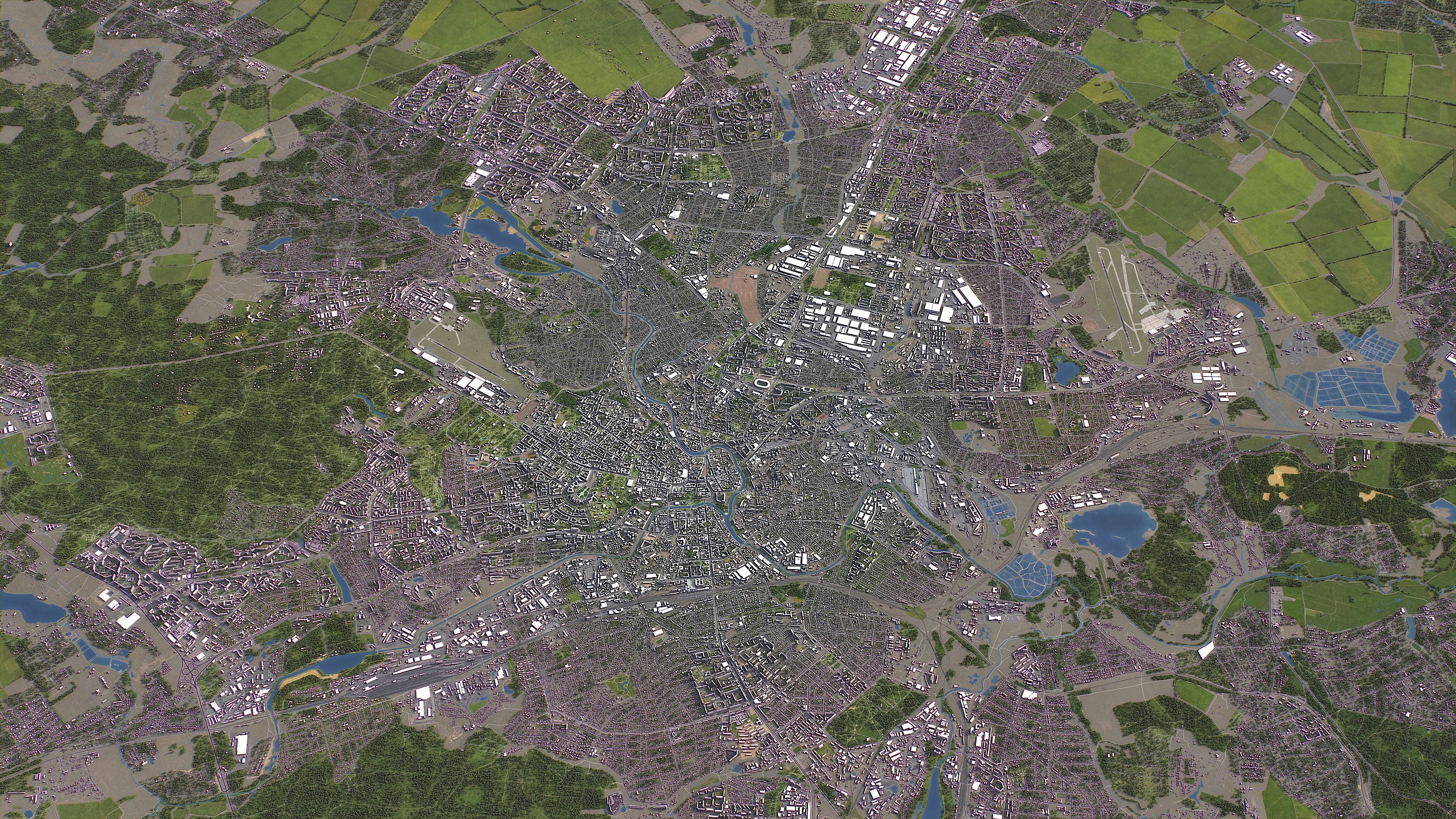 Kharkiv - 3D City Model Low-poly 3D model_11