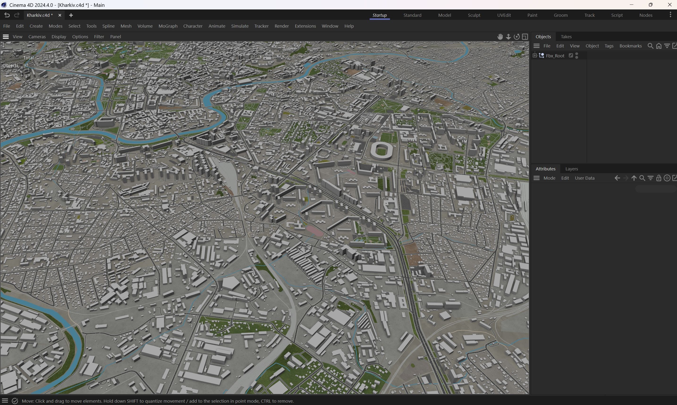 Kharkiv - 3D City Model Low-poly 3D model_18