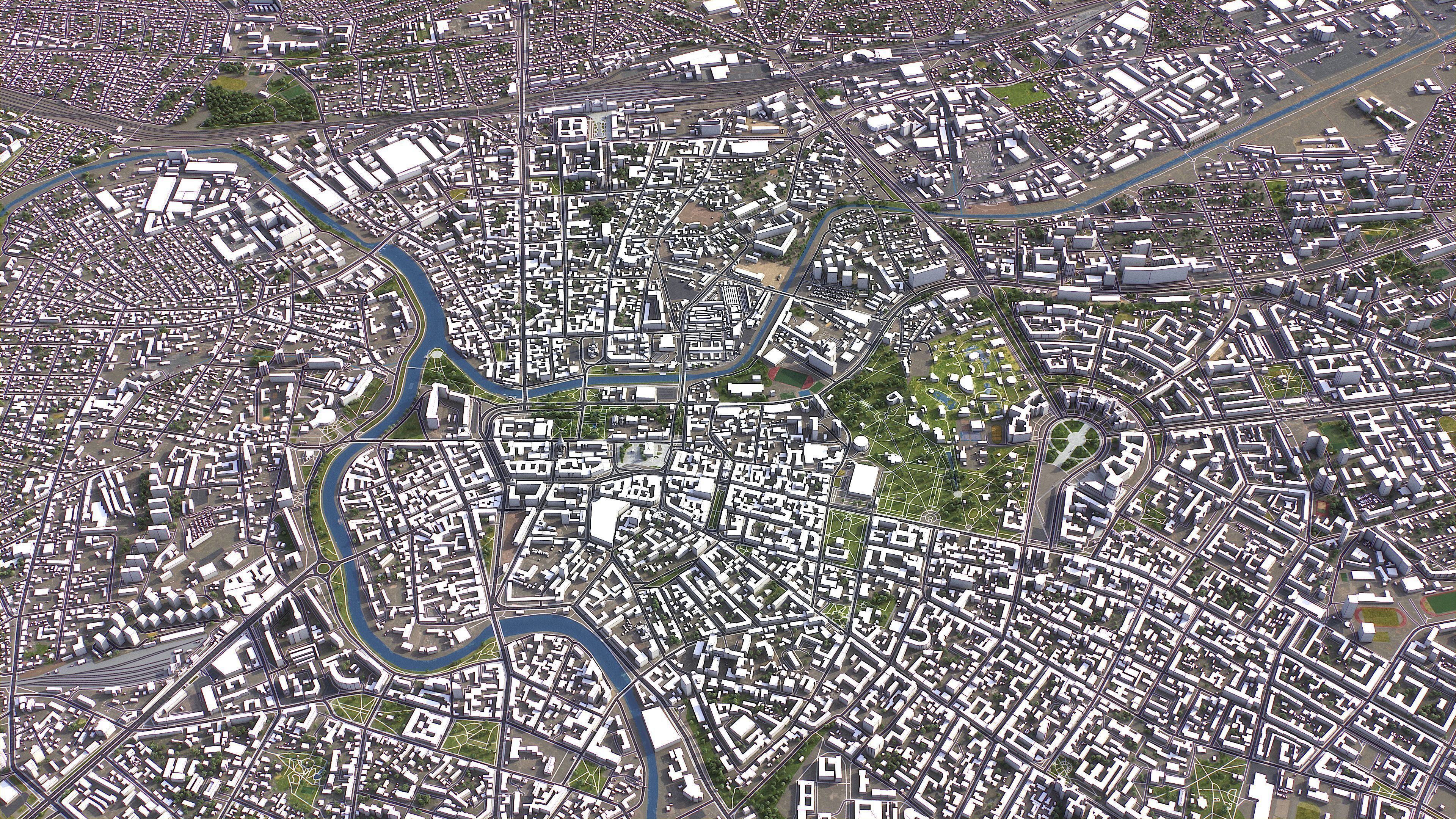 Kharkiv - 3D City Model Low-poly 3D model_5