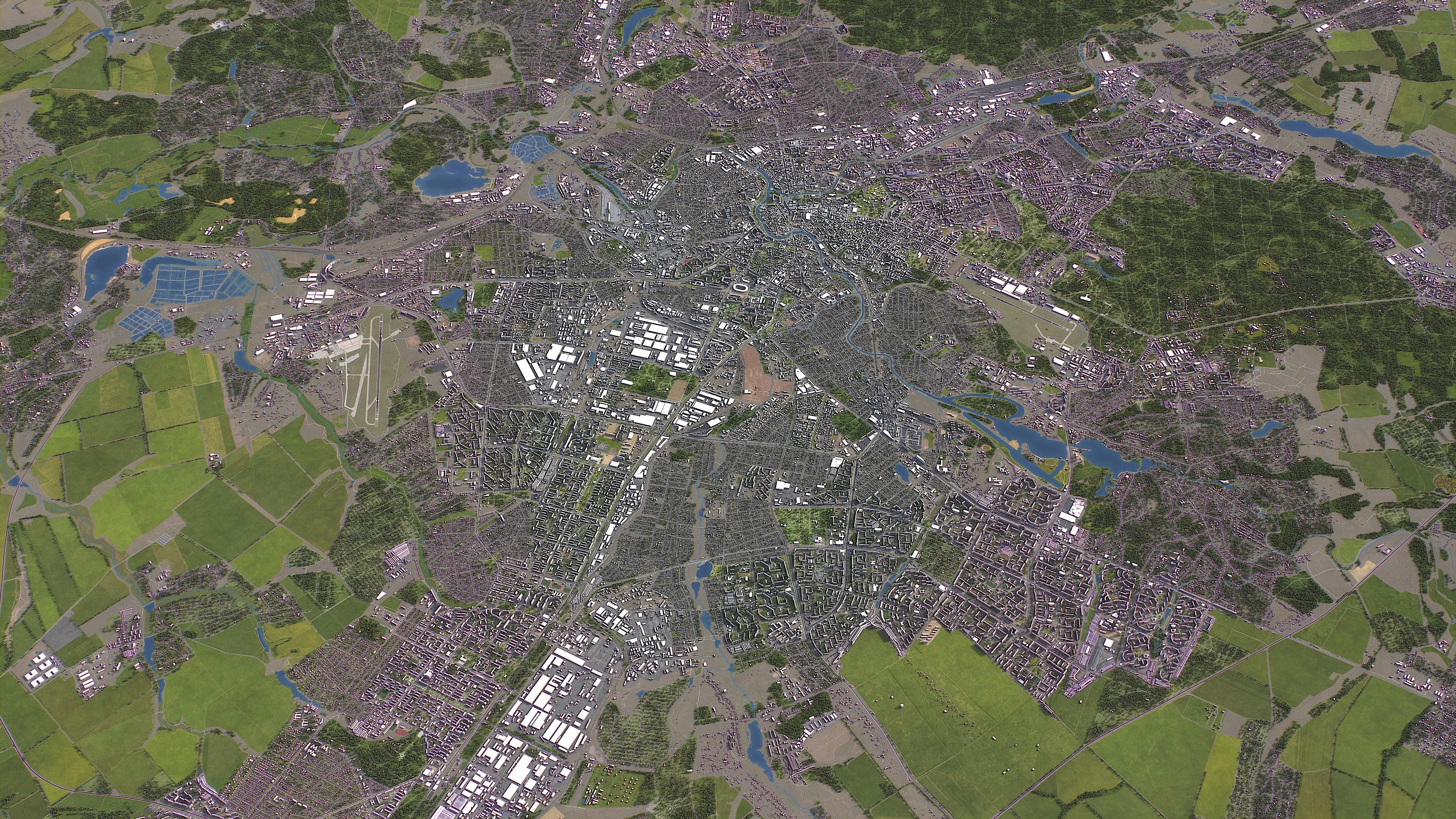 Kharkiv - 3D City Model Low-poly 3D model_13