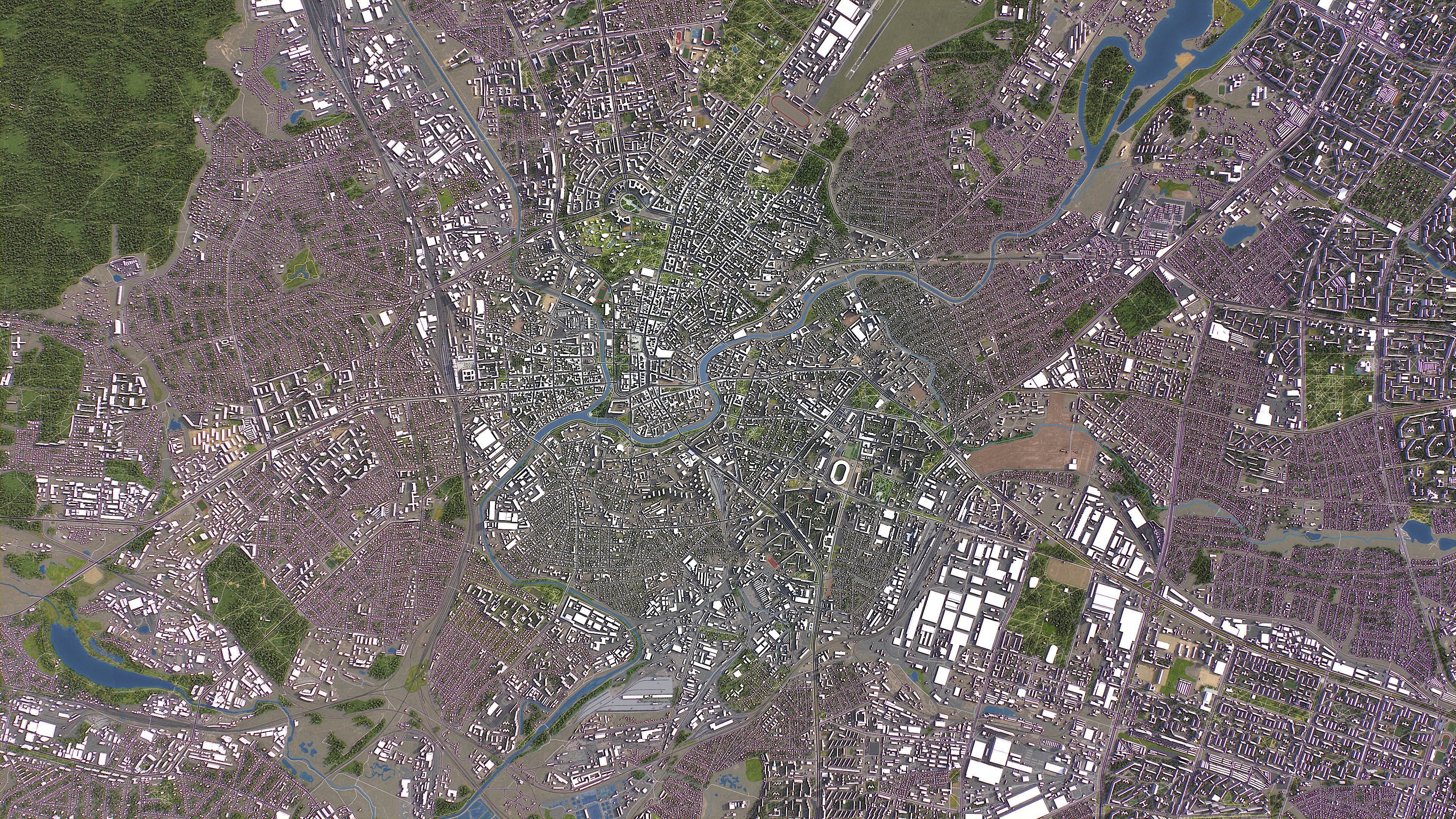 Kharkiv - 3D City Model Low-poly 3D model_16