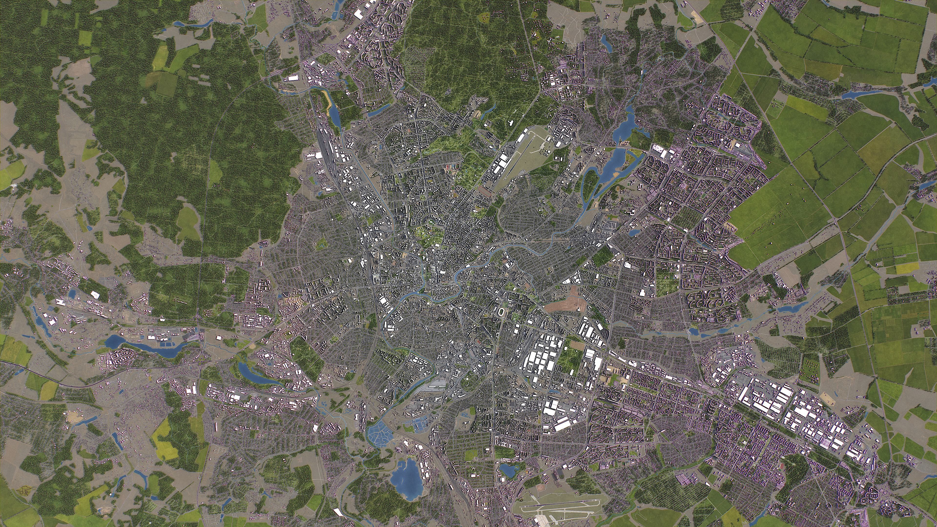 Kharkiv - 3D City Model Low-poly 3D model_17